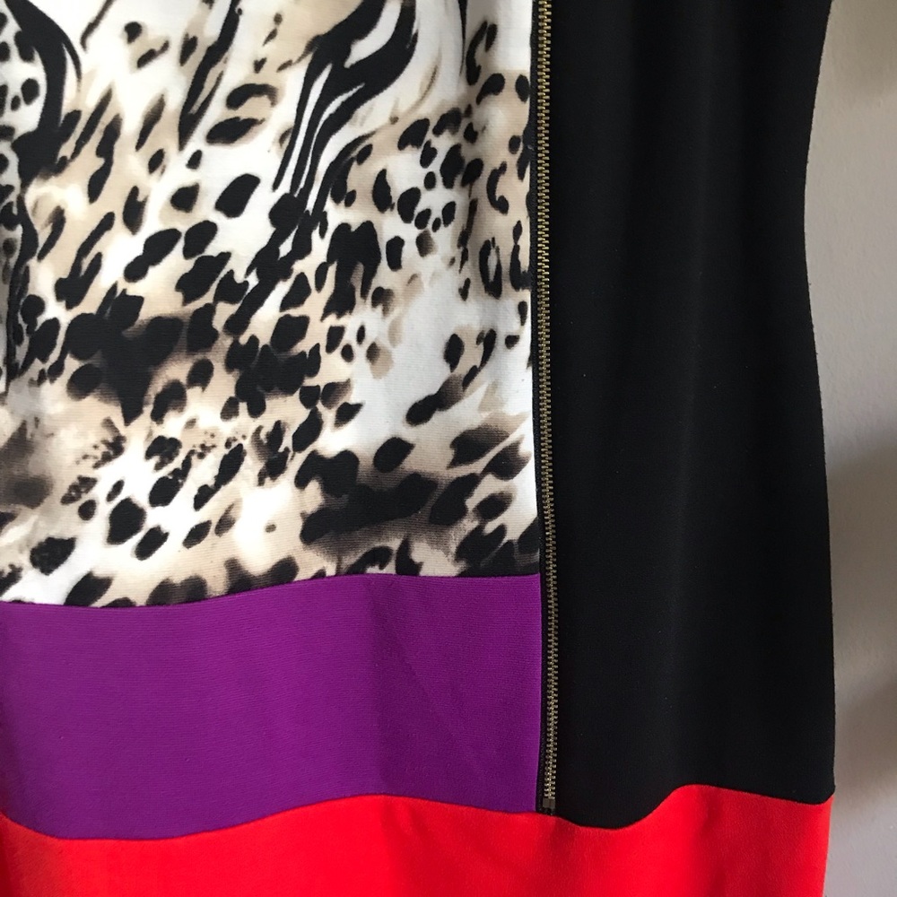 SOLD Calvin Klein Color-block Exposed Zip Career - Picture 4 of 8